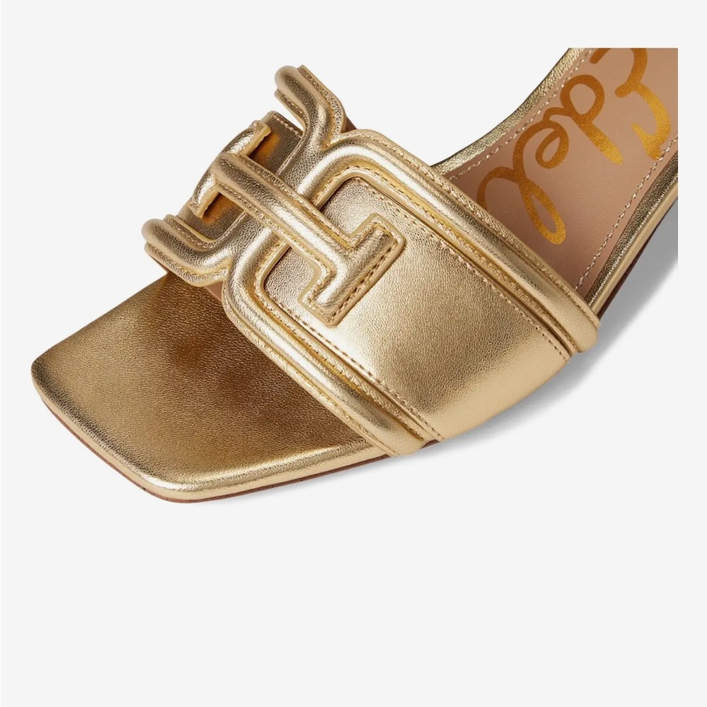 Sam Edelman Metallic Gold Mules